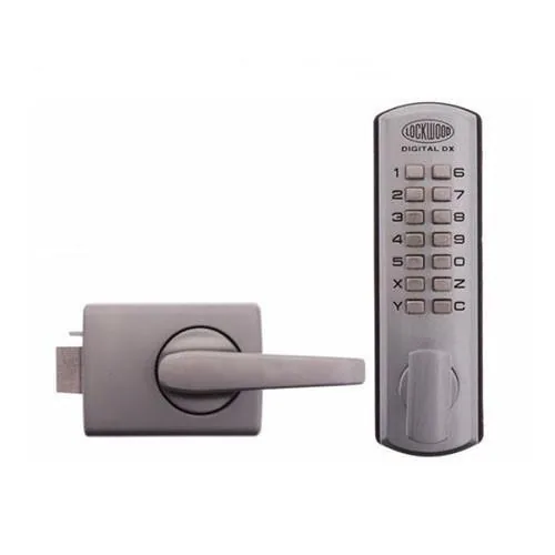 Code Gate Lock - Satin Steel